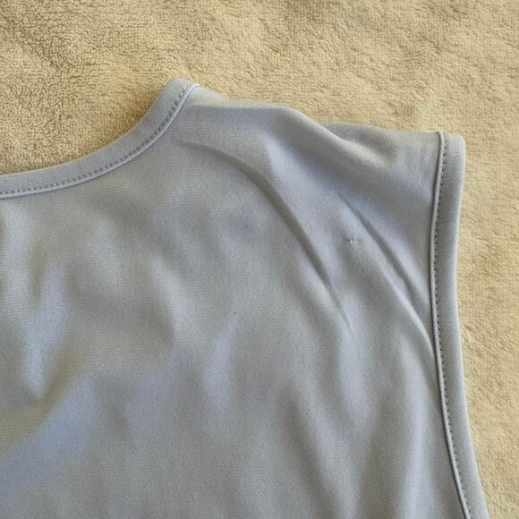 alfred sung blue ruched top - Picture 6 of 6